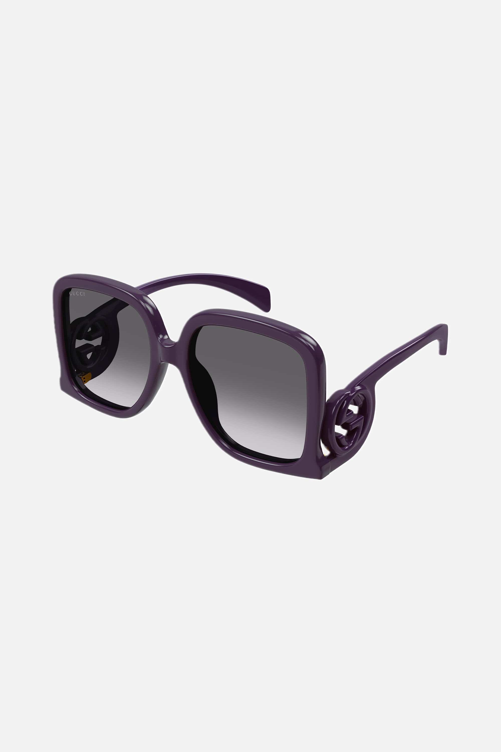 Gucci purple butterfly shape sunglasses - Eyewear Club