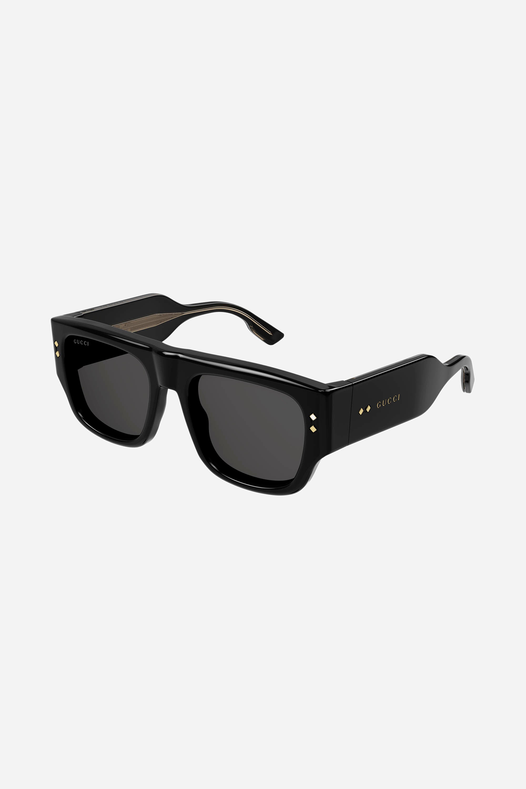 Gucci rectangular black sunglasses - Eyewear Club