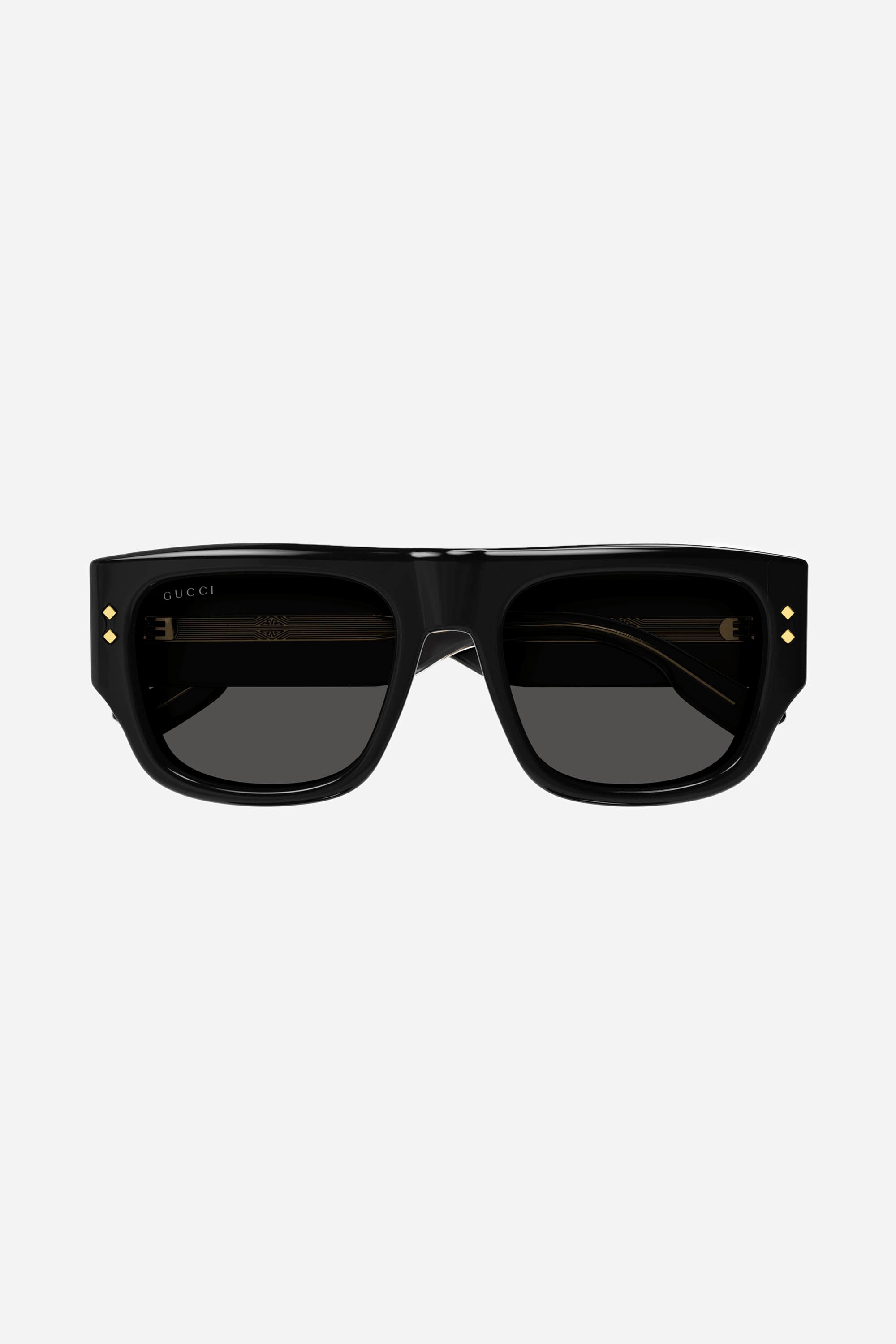 Gucci rectangular black sunglasses - Eyewear Club