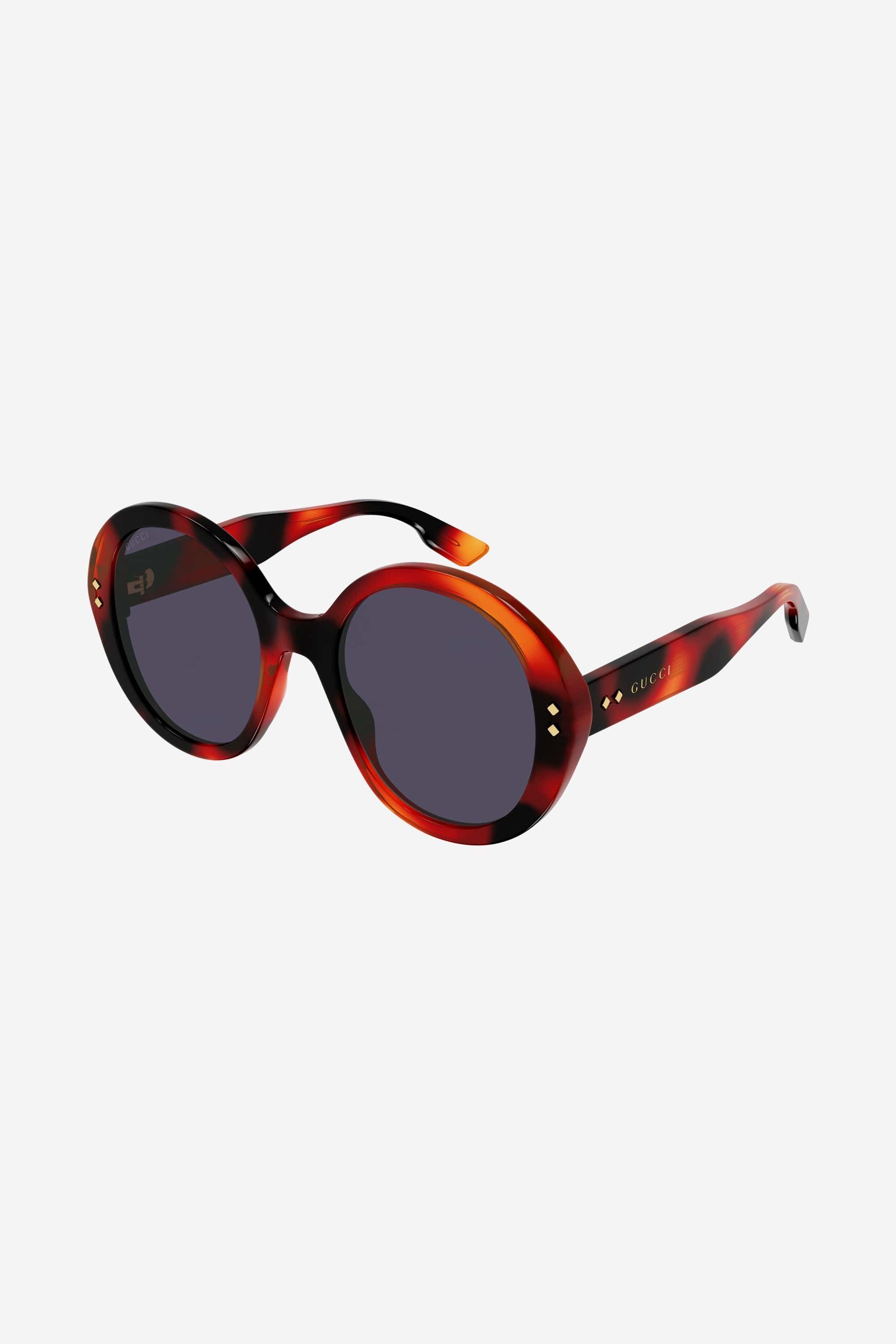 Gucci round havana sunglasses - Eyewear Club