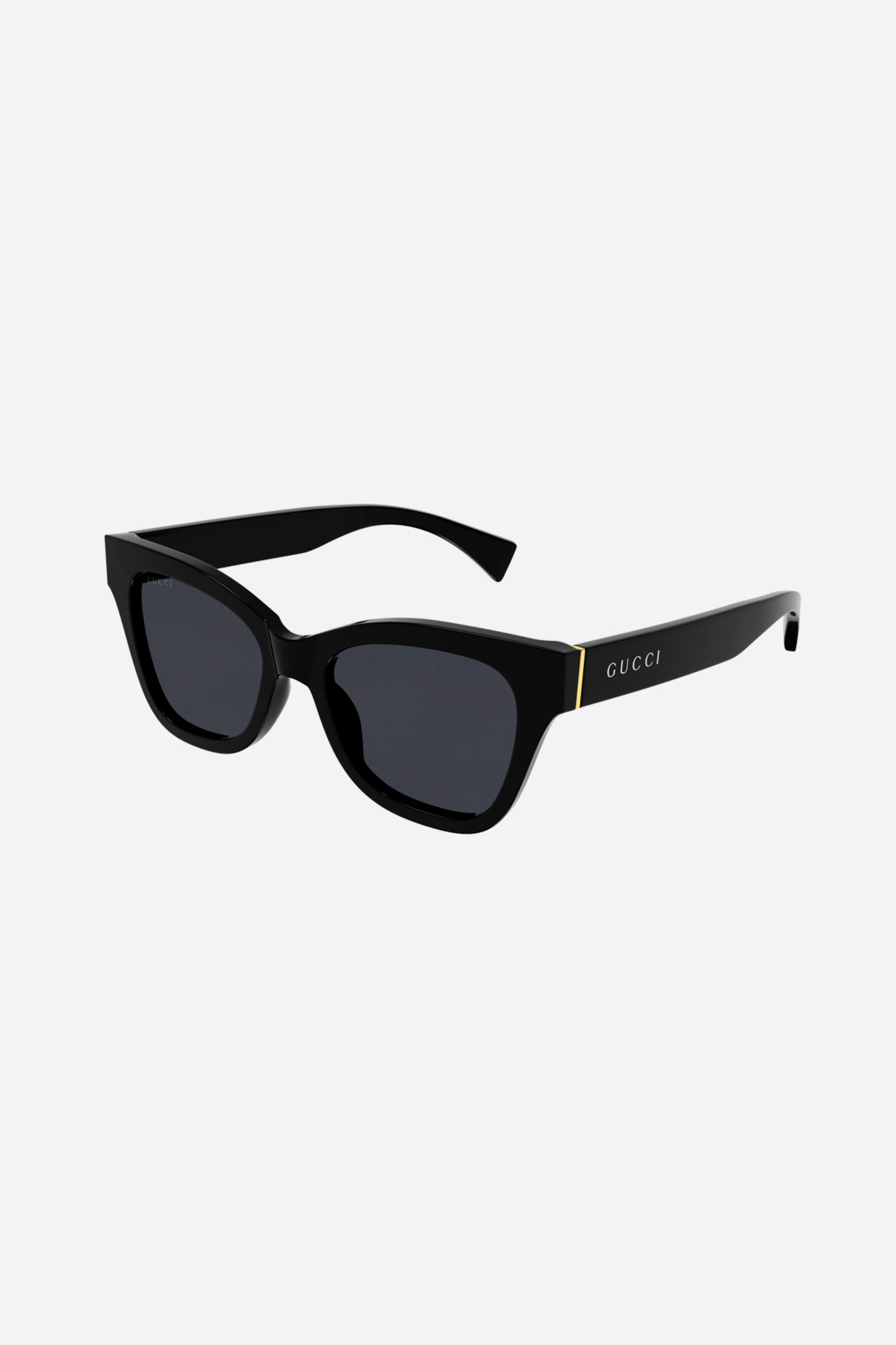 Gucci soft cat-eye black sunglasses - Eyewear Club