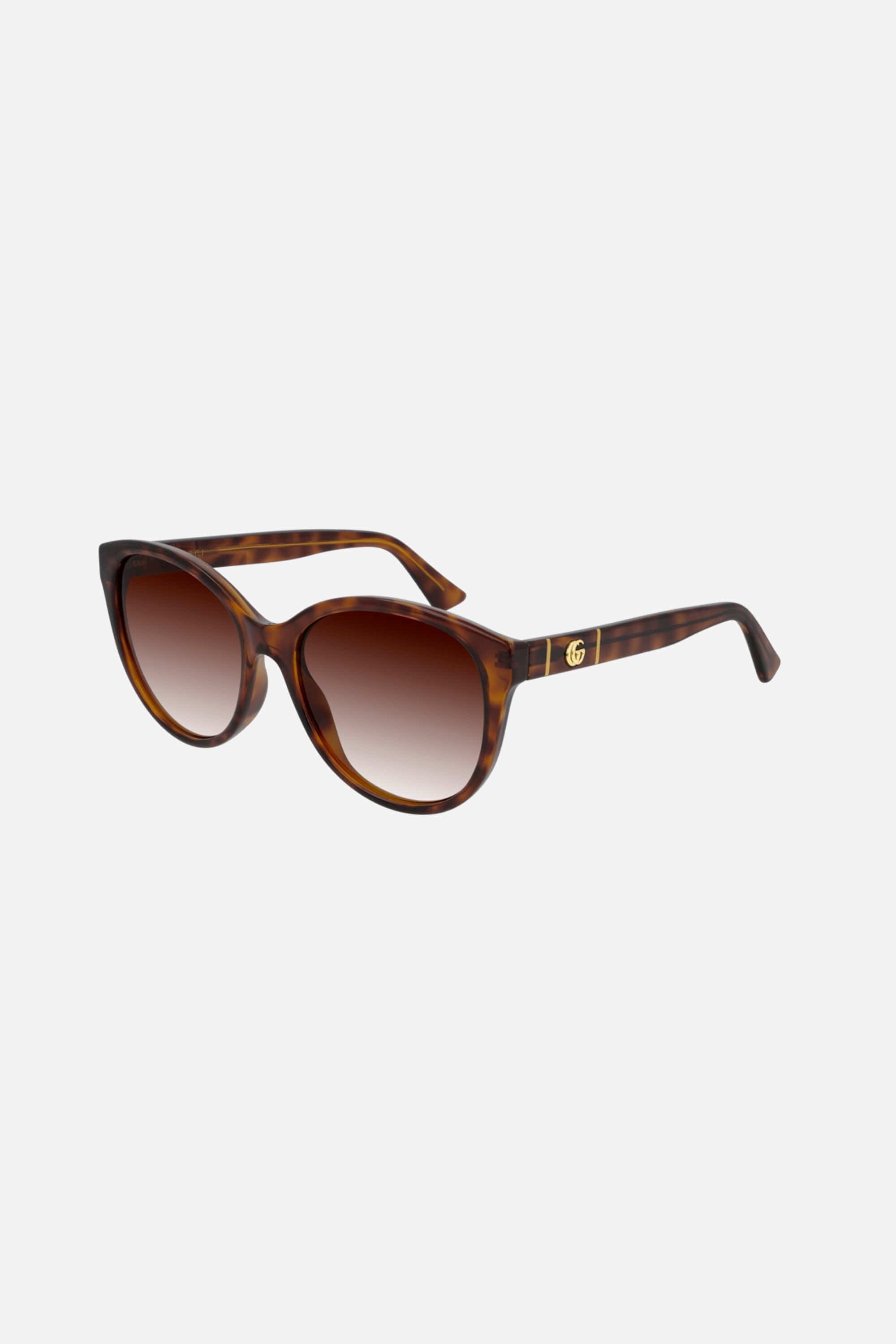 Gucci soft cat-eye femenine havana sunglasses - Eyewear Club