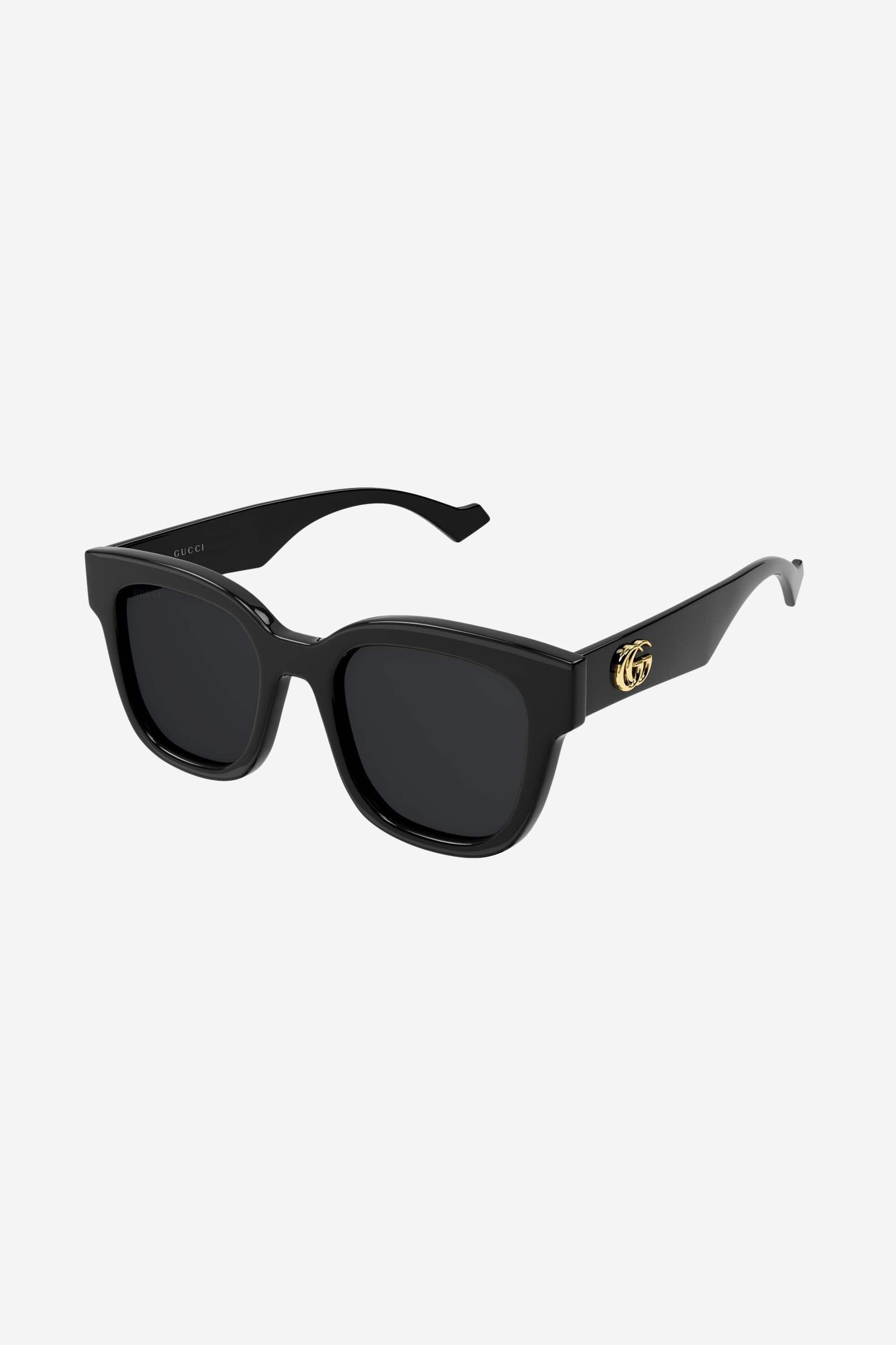 Gucci squared femenine black sunglasses - Eyewear Club
