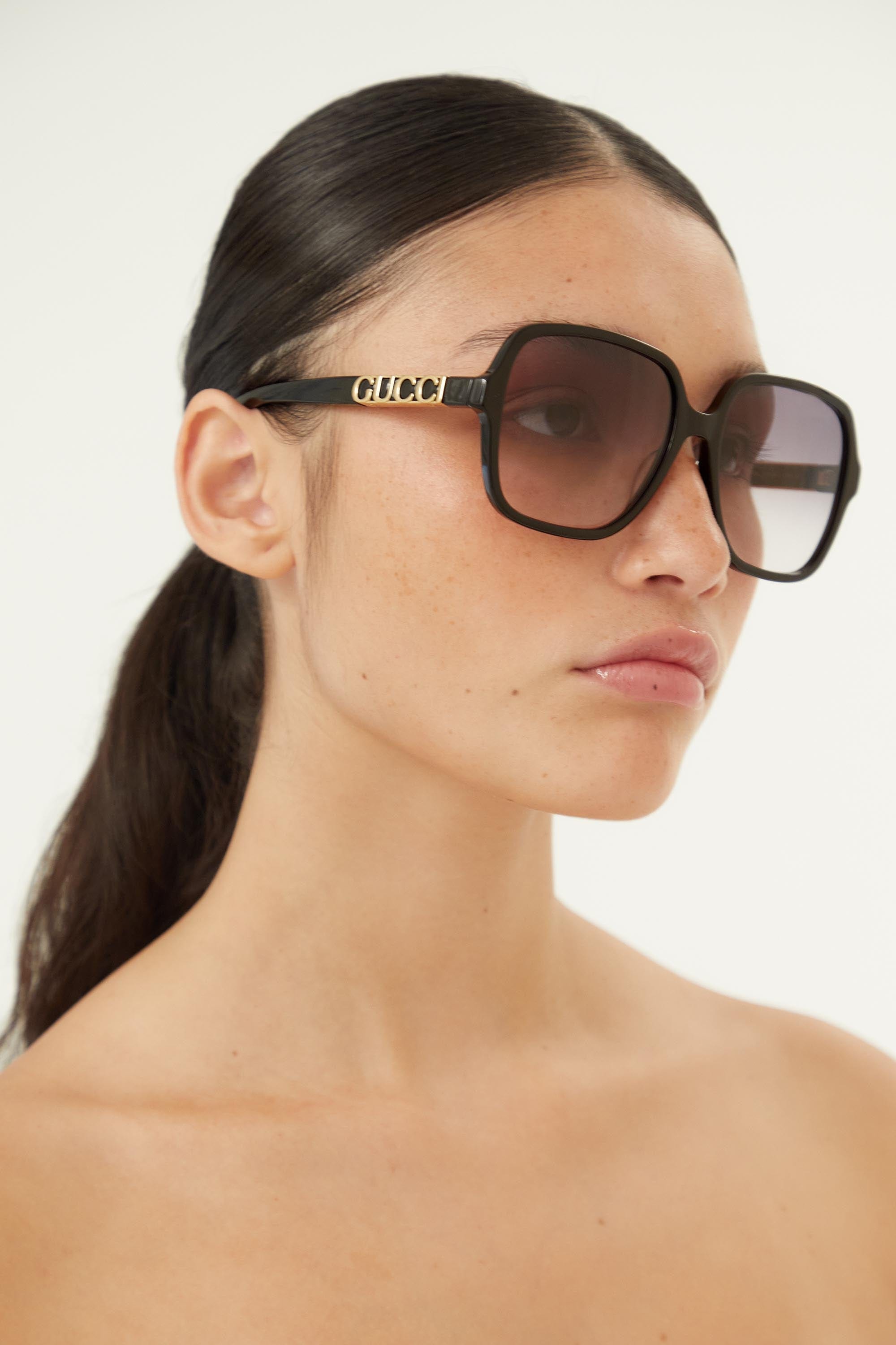 Gucci vintage look squared sunglasses - Eyewear Club