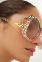 Load image into Gallery viewer, Gucci vintage look sunglasses with Swarovski - Eyewear Club
