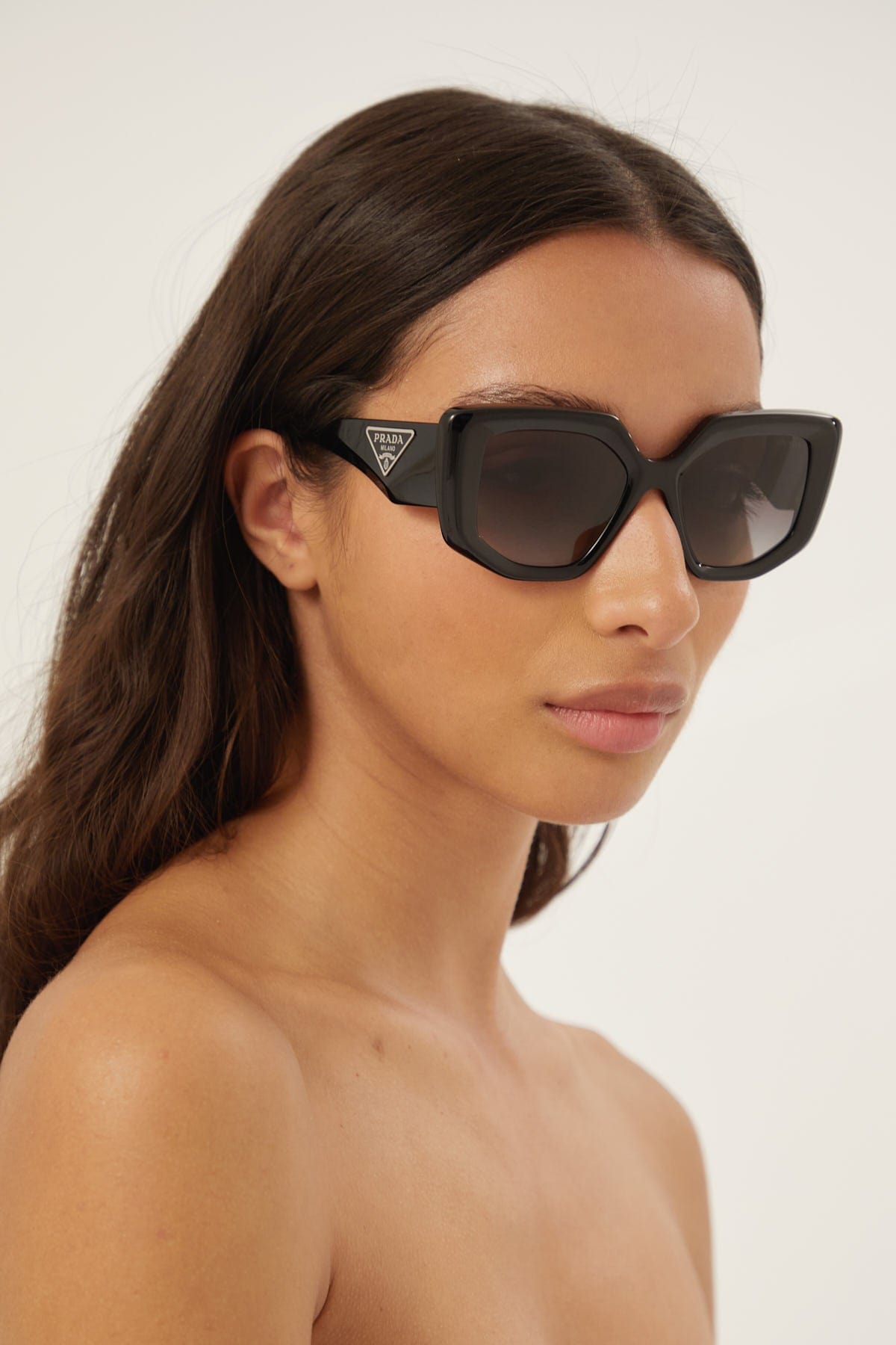 Prada black butterfly shape sunglasses - Eyewear Club