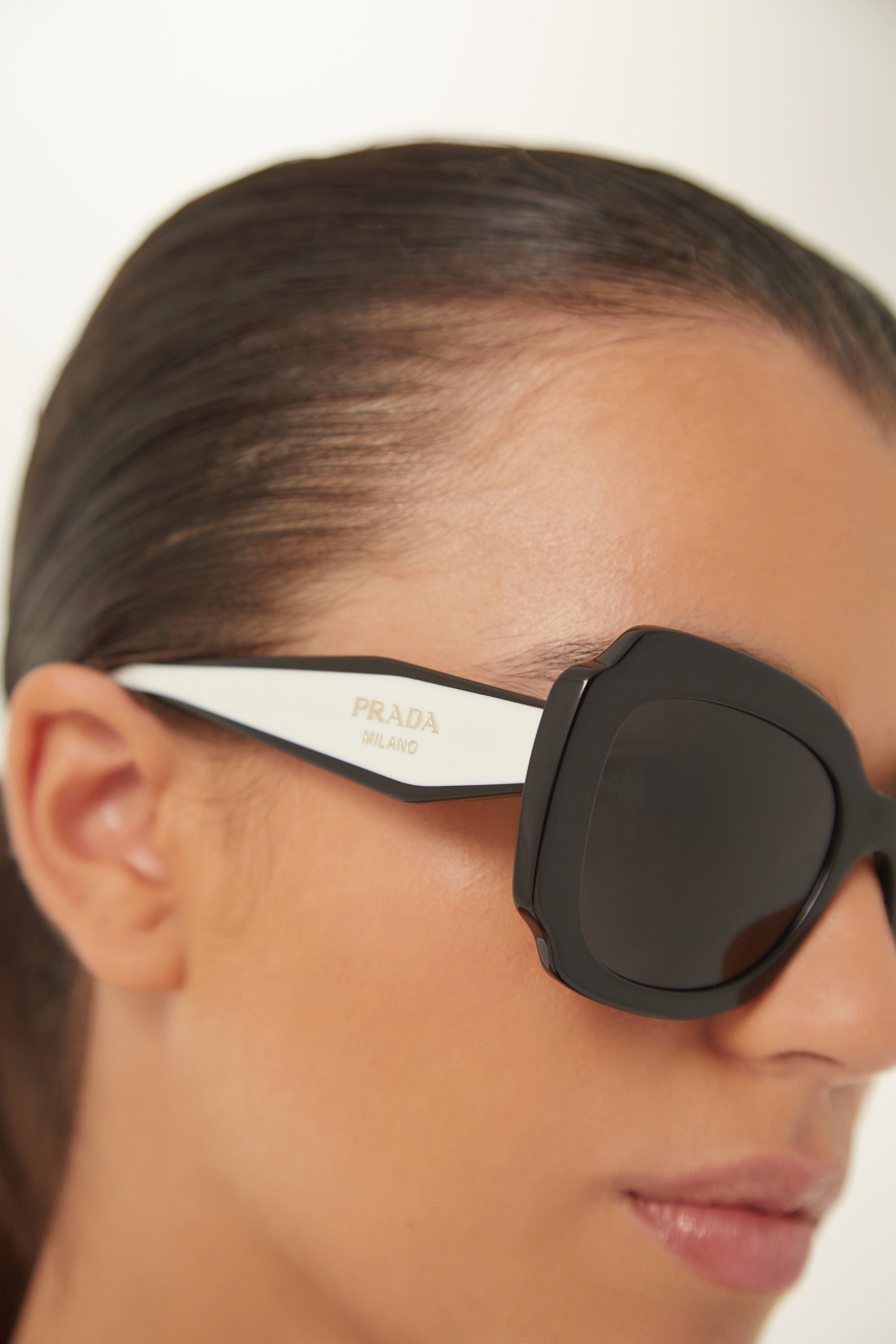 Prada butterfly black and white sunglasses - Eyewear Club