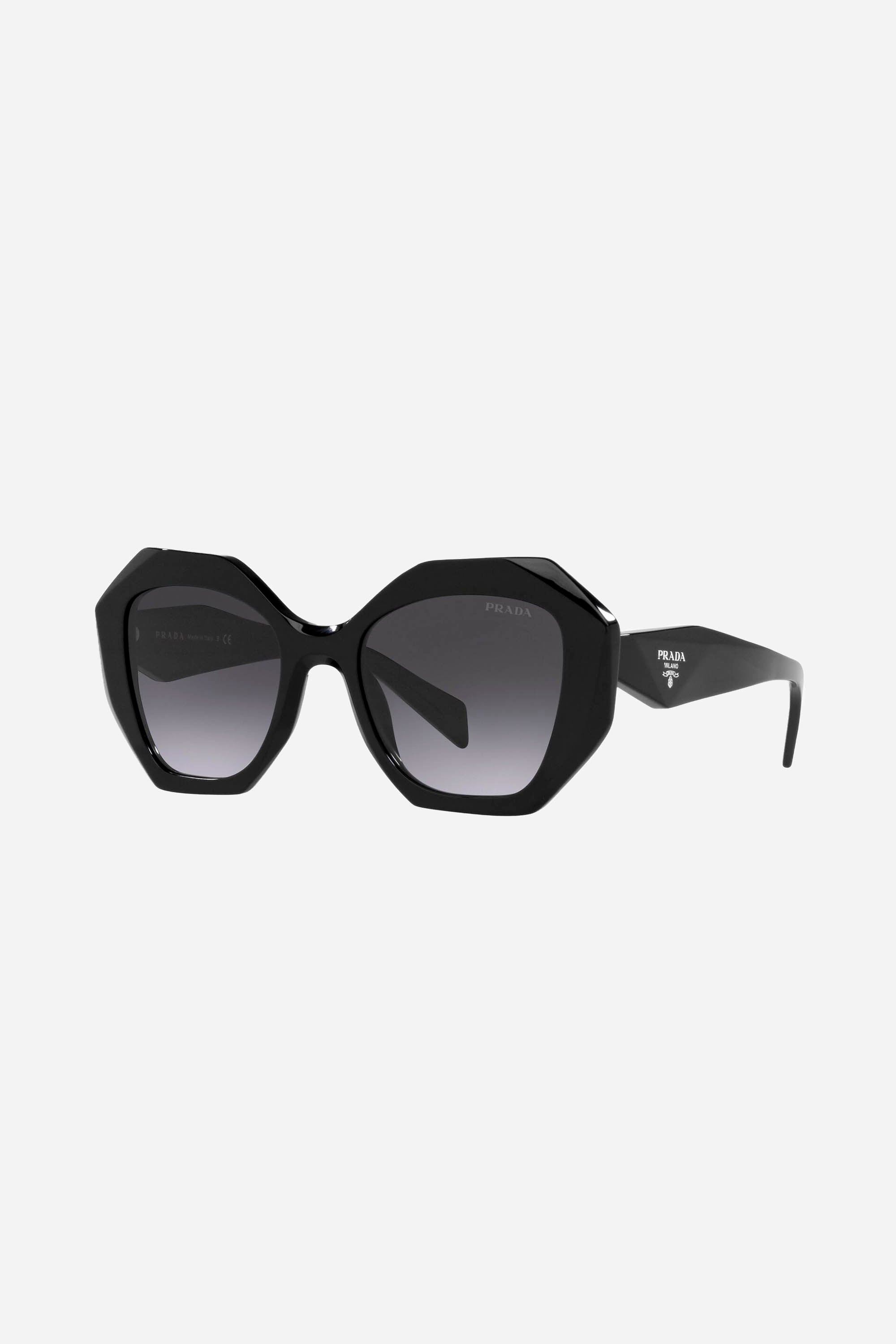 Prada hexagonal black sunglasses - Eyewear Club