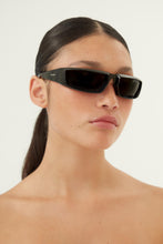 Load image into Gallery viewer, Prada runway wrap around black sunglasses - Eyewear Club
