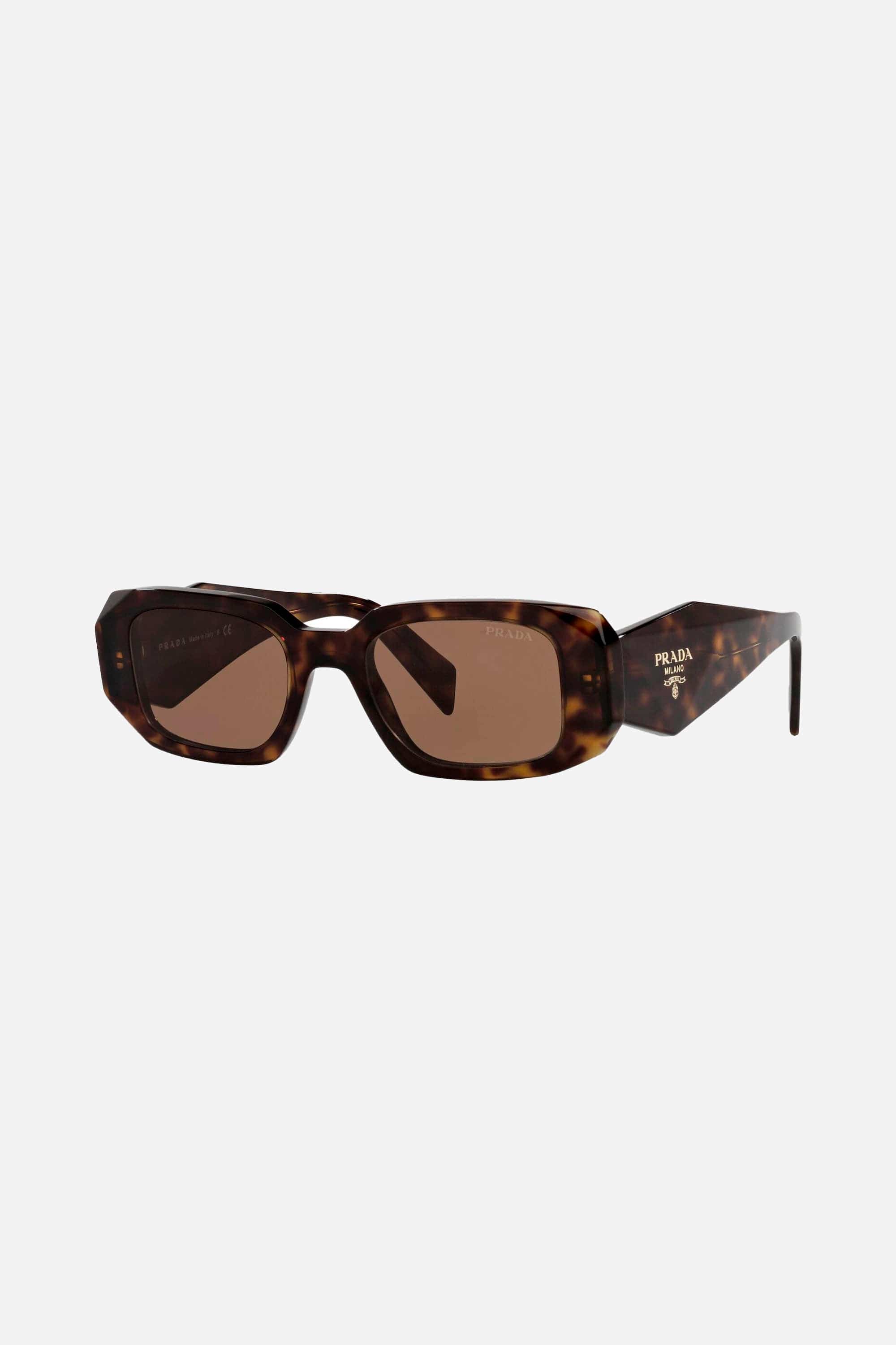 Prada symbol havana oval sunglasses - Eyewear Club