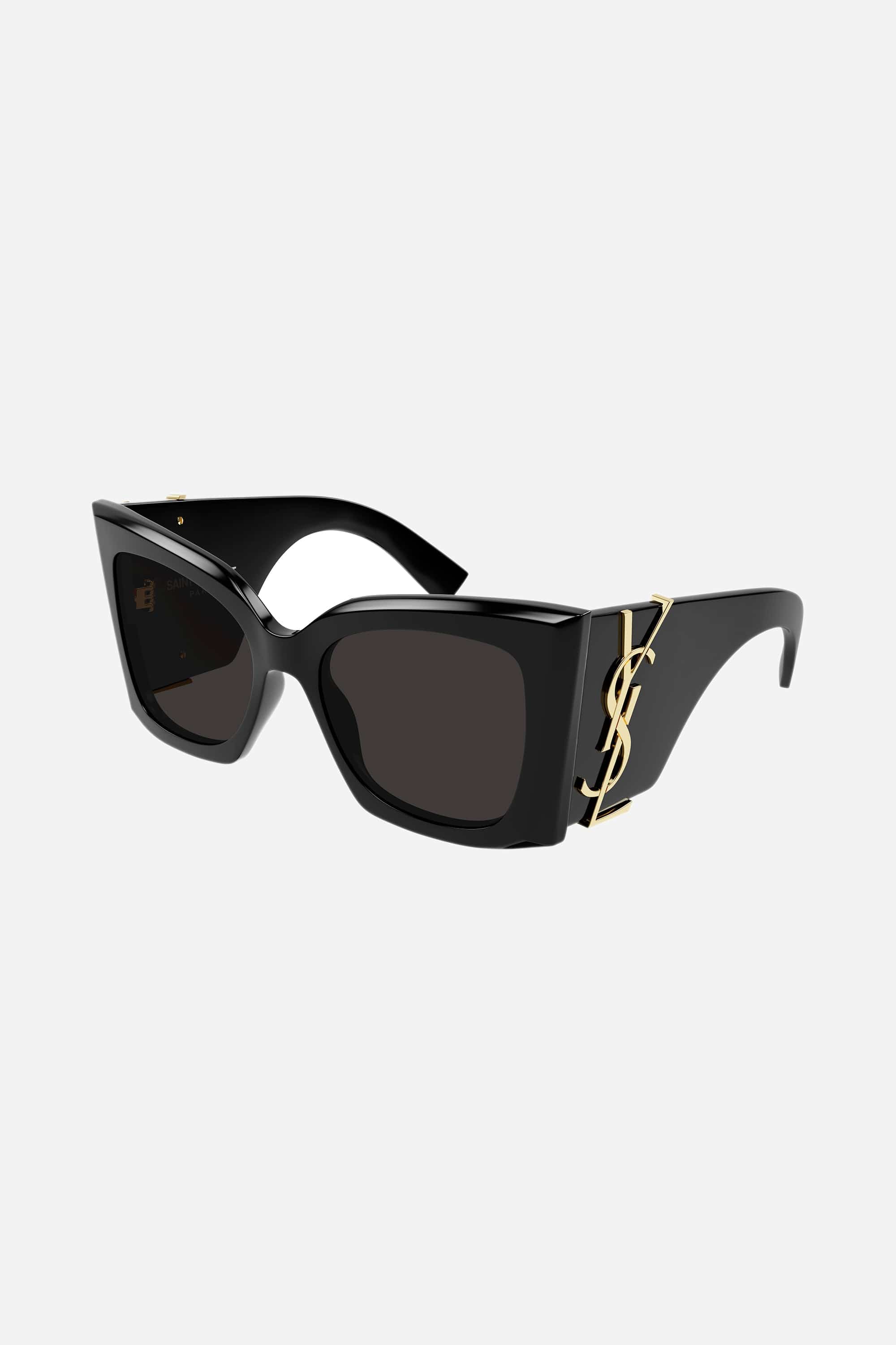 PRE ORDER Avail. April 23 -Saint Laurent blaze cat-eye black sunglasses - Eyewear Club