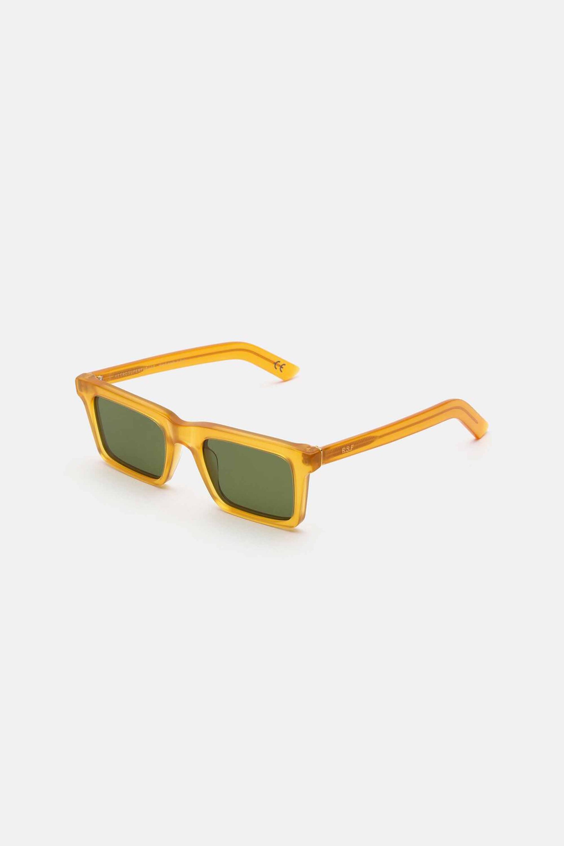 Retrosuperfuture 1968 sereno rectangular yellow sunglasses - Eyewear Club