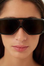 Load image into Gallery viewer, Saint Laurent acetate pilot black sunglasses - Eyewear Club
