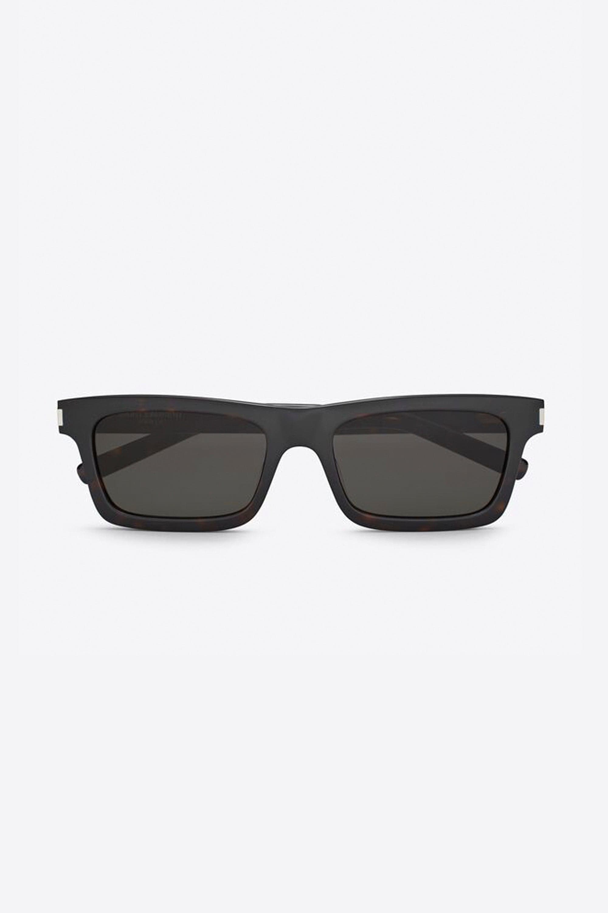 Saint Laurent angular havana grey UNISEX sunglasses - Eyewear Club