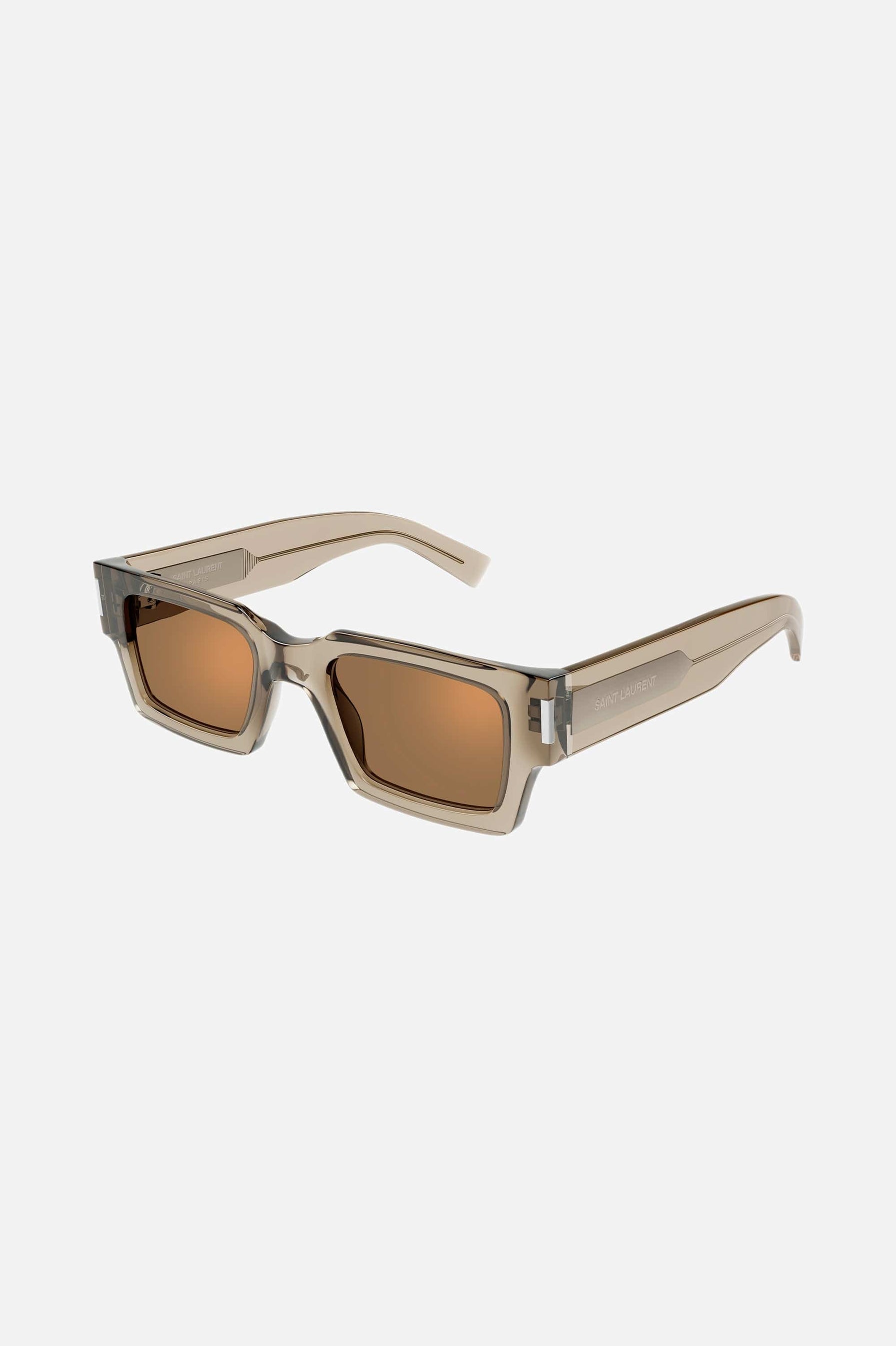 Saint Laurent bold crystal squared sunglasses - Eyewear Club