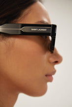 Load image into Gallery viewer, Saint Laurent bold oval black sunglasses - Eyewear Club
