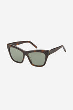 Load image into Gallery viewer, Saint Laurent cat-eye havana sunglasses featuring YSL logo
