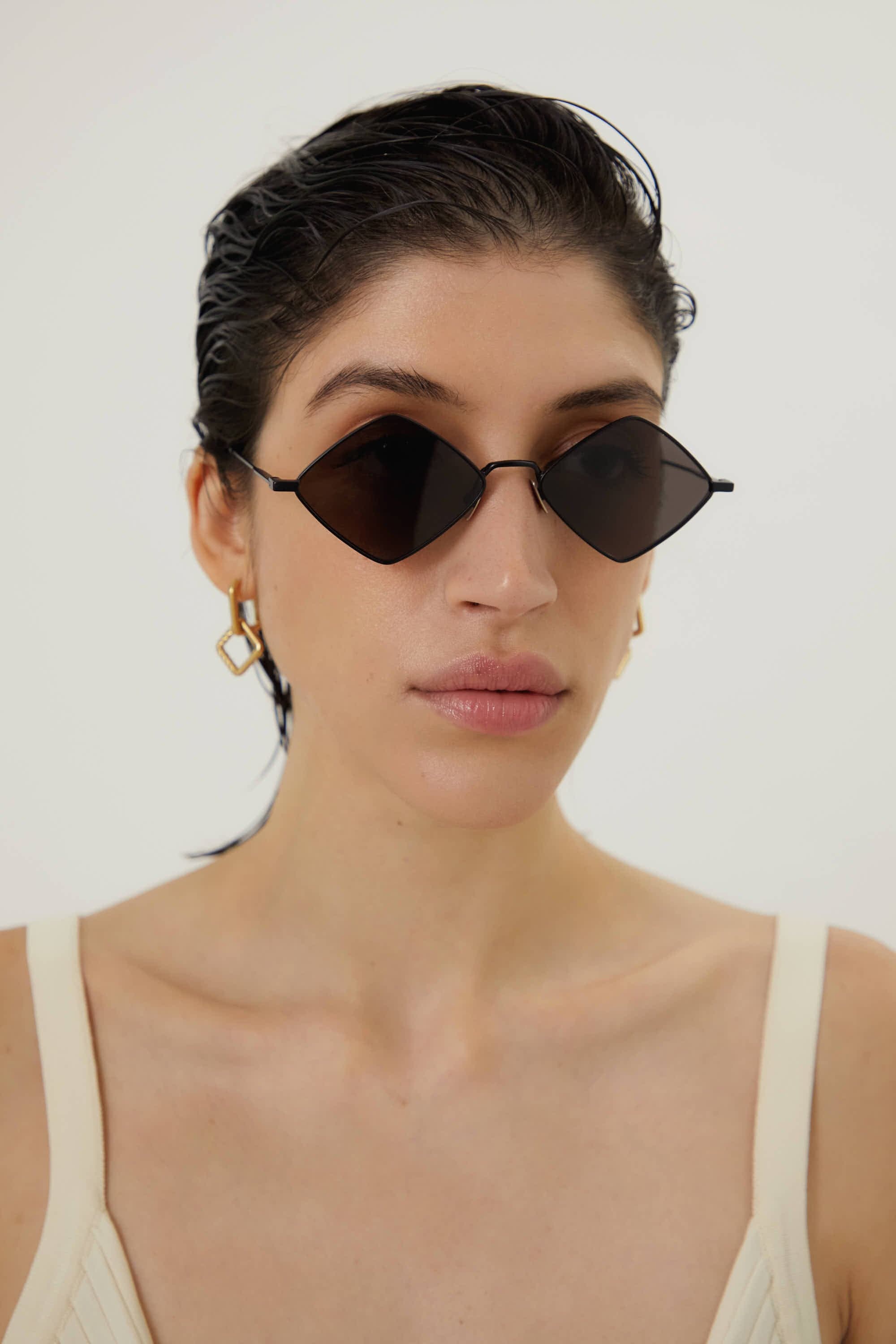 Saint Laurent metal rombo shape sunglasses - Eyewear Club