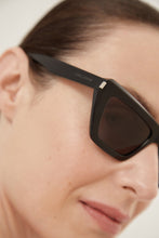 Load image into Gallery viewer, Saint Laurent narrow black cat eye sunglasses - Eyewear Club
