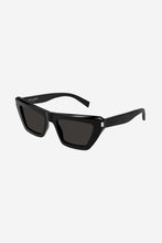 Load image into Gallery viewer, Saint Laurent narrow black cat eye sunglasses - Eyewear Club
