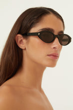 Load image into Gallery viewer, Saint Laurent oval micro black sunglasses - Eyewear Club
