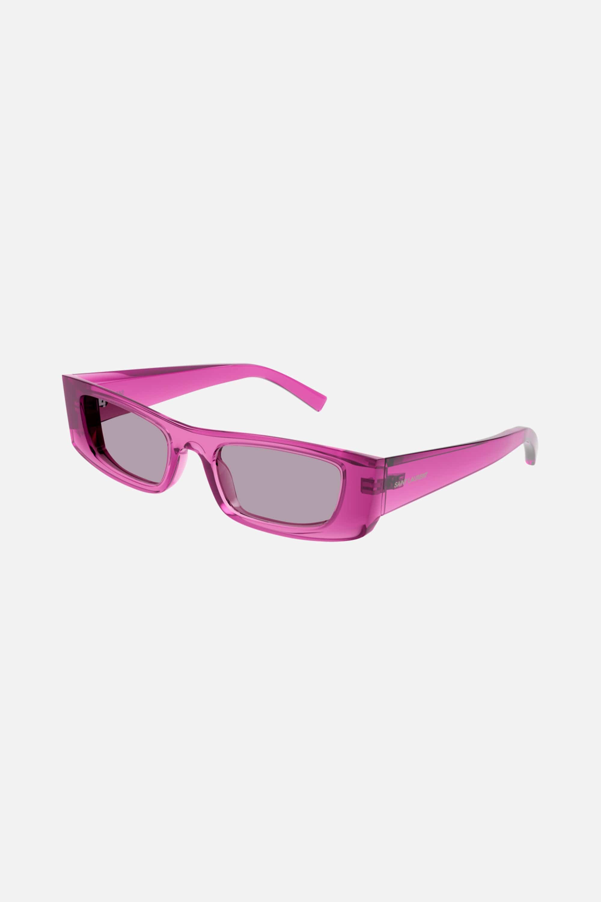 Saint Laurent rectangular pink sunglasses - Eyewear Club