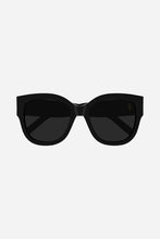 Load image into Gallery viewer, Saint Laurent SL M95 oversized black and silver cat eye sunglasses - Eyewear Club
