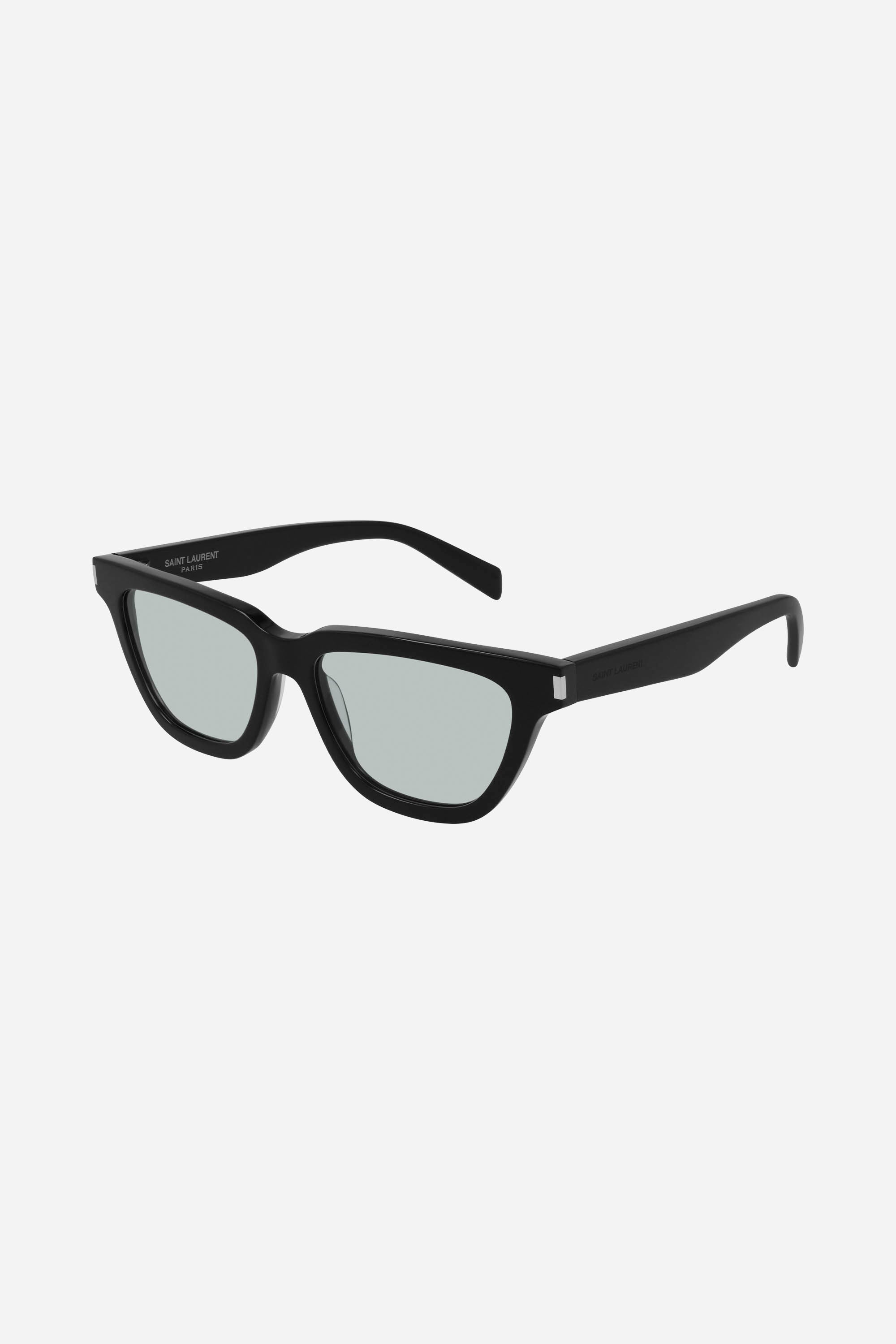 Saint Laurent SULPICE angular cat-eye UNISEX sunglasses with green lenses - Eyewear Club