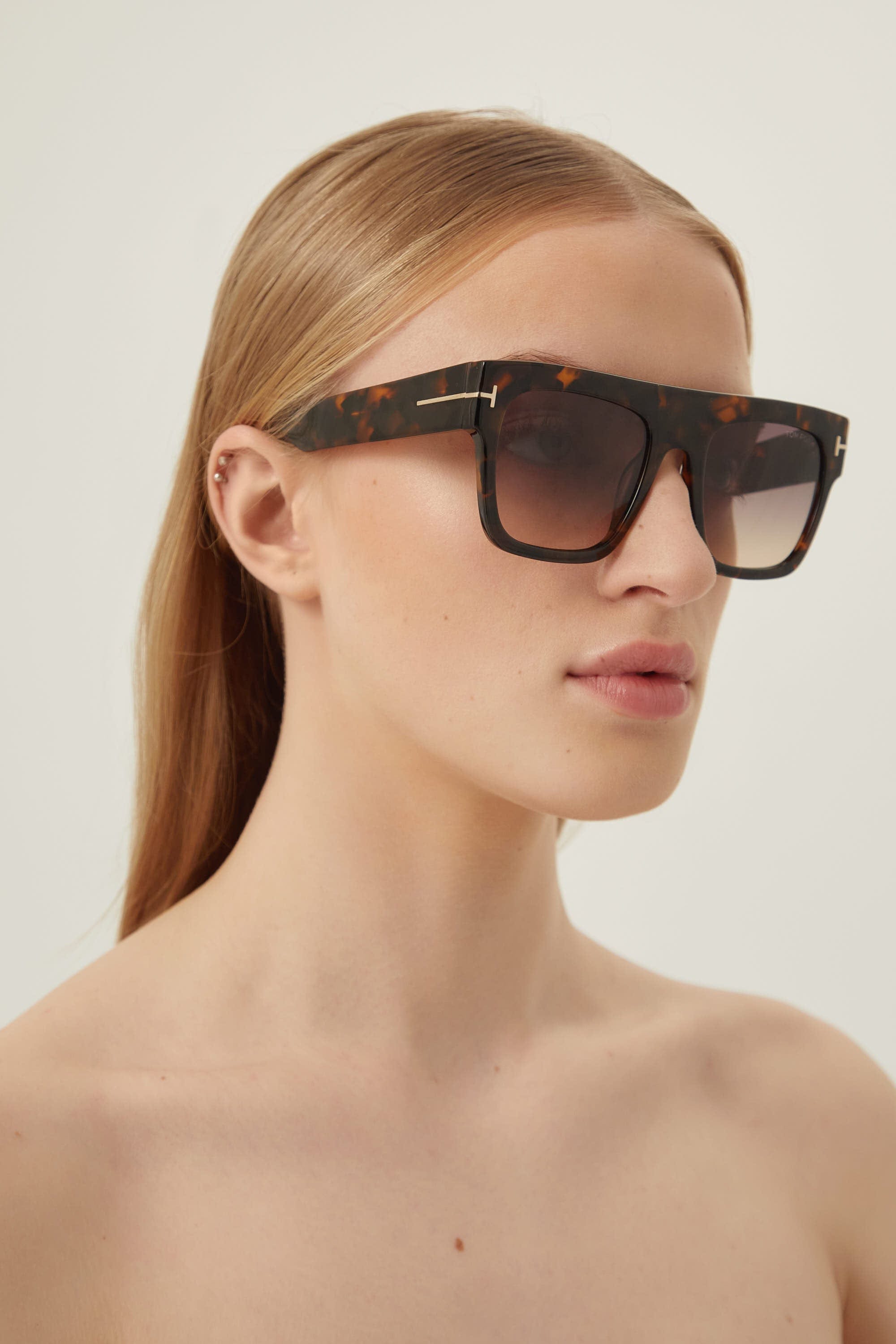 Tom Ford iconic Renee sunglasses in havana - Eyewear Club