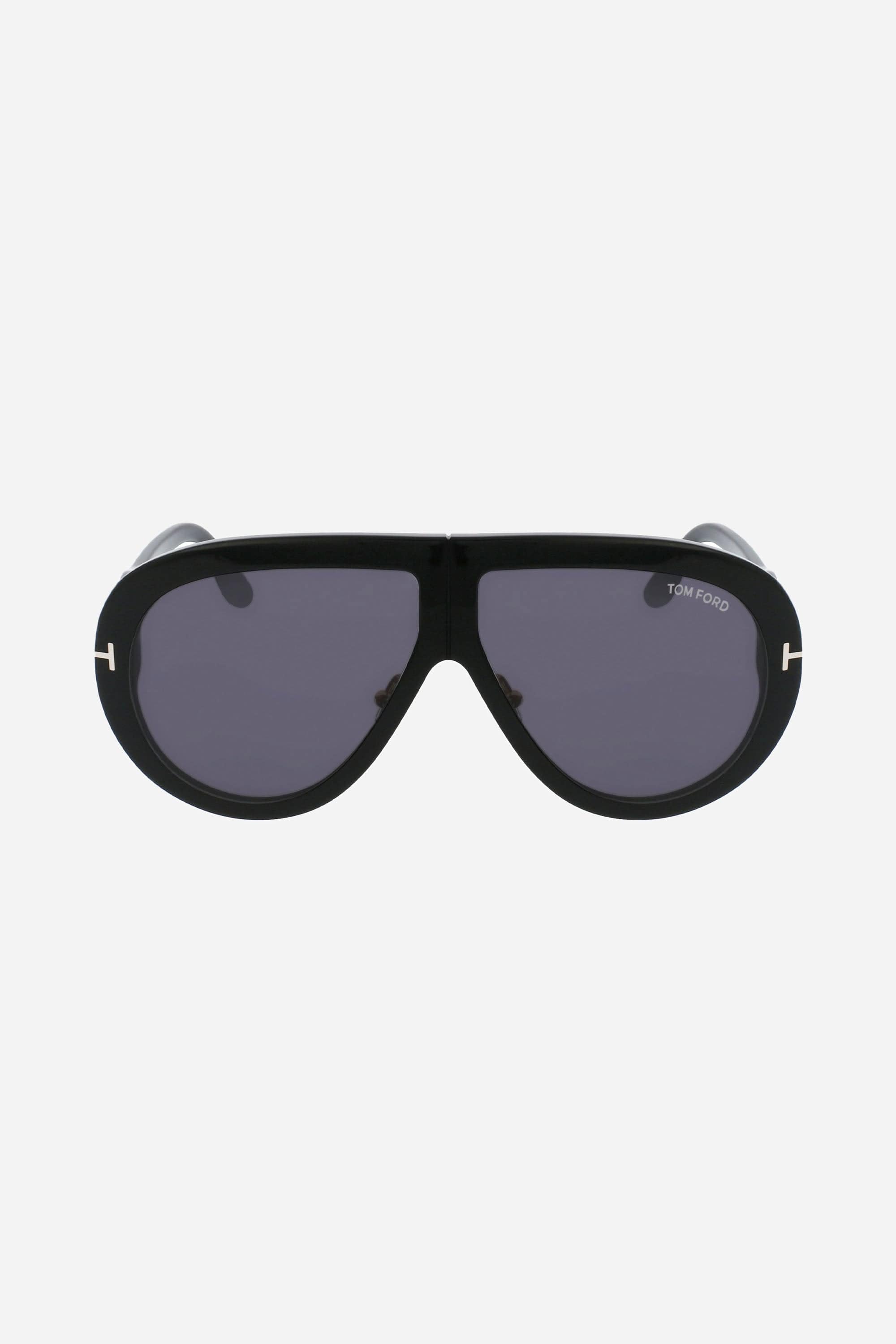 Tom Ford oversized pilot black sunglasses - Eyewear Club