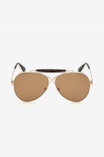 Load image into Gallery viewer, Tom Ford oversized pilot with double bridge and yellow lenses - Eyewear Club
