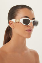 Load image into Gallery viewer, Versace biggie sunglasses in white with iconic jellyfish - Eyewear Club
