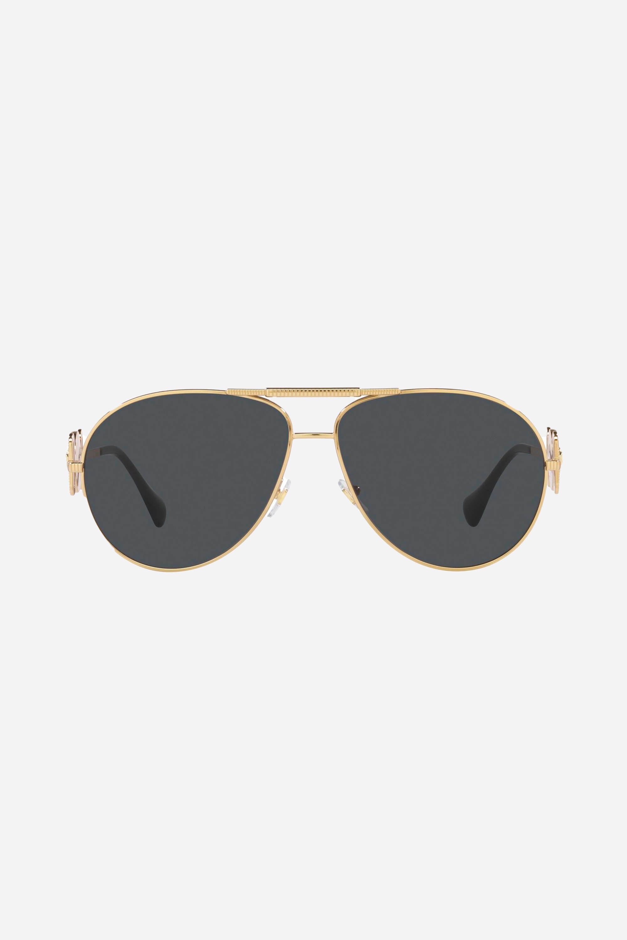 Versace caravan sunglasses with gold details - Eyewear Club