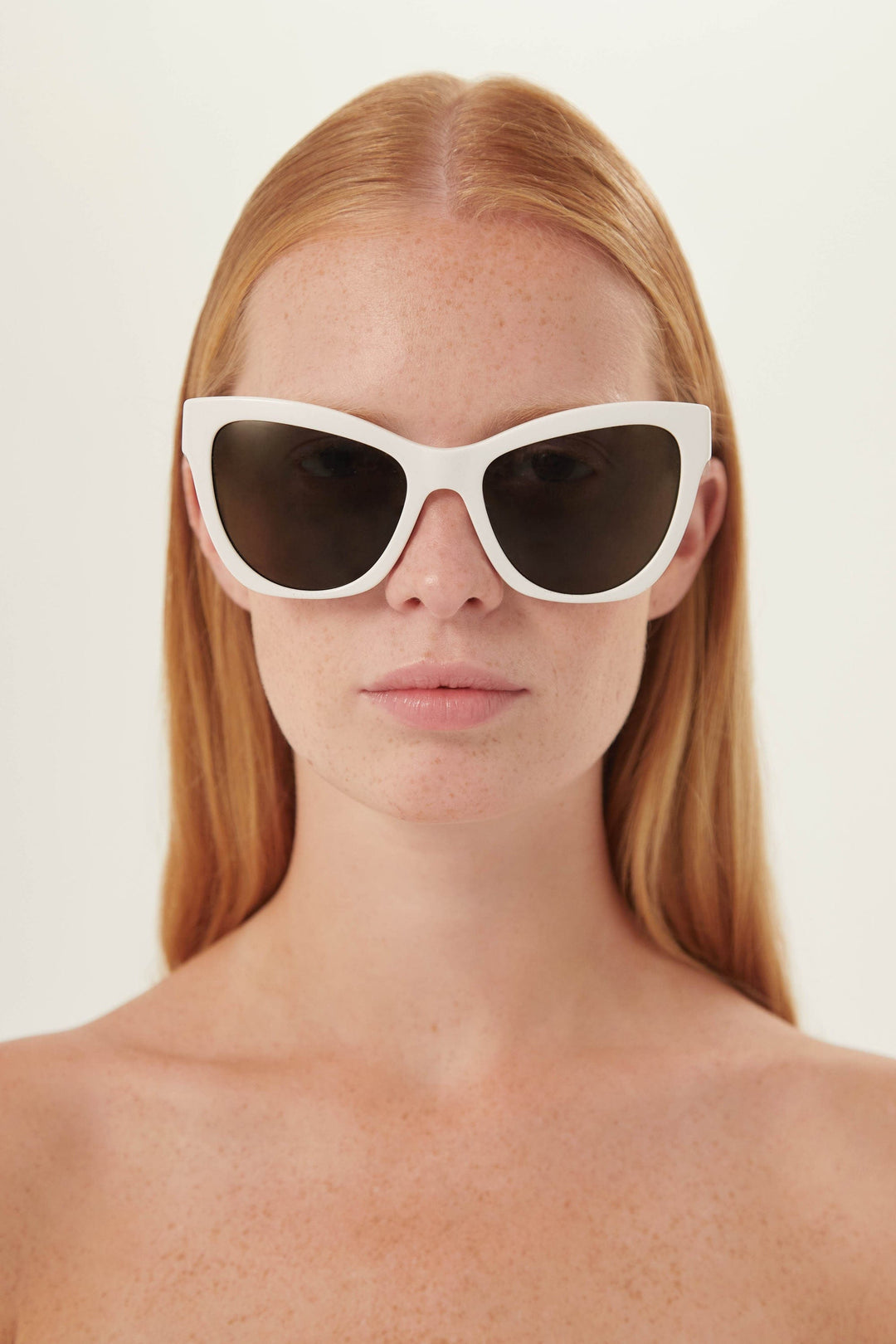Versace cat eye white sunglasses - Eyewear Club