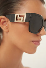 Load image into Gallery viewer, Versace squared oversized grey sunglasses - Eyewear Club
